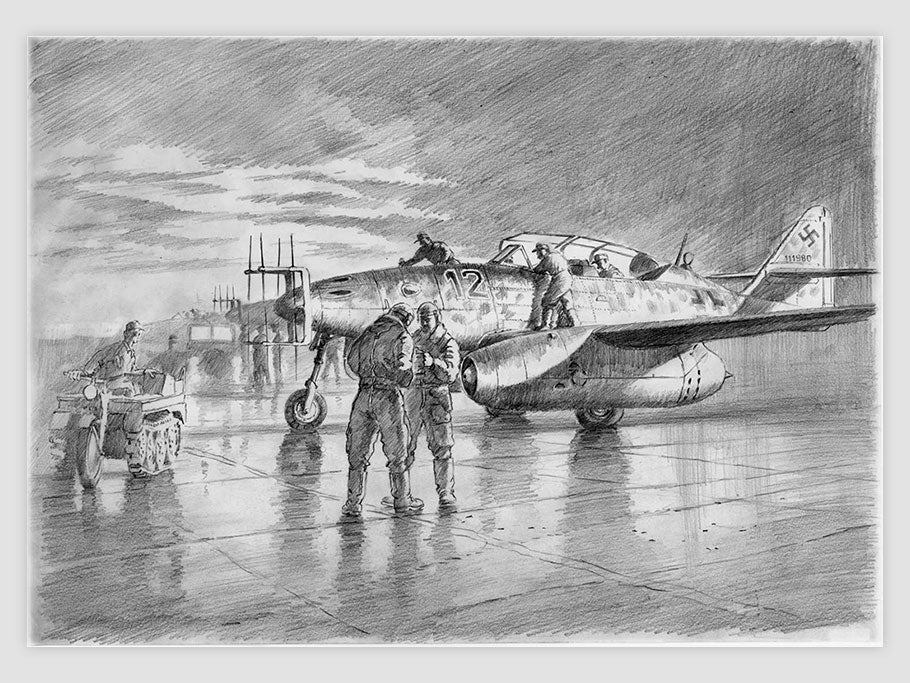 Me 262B - dessin original