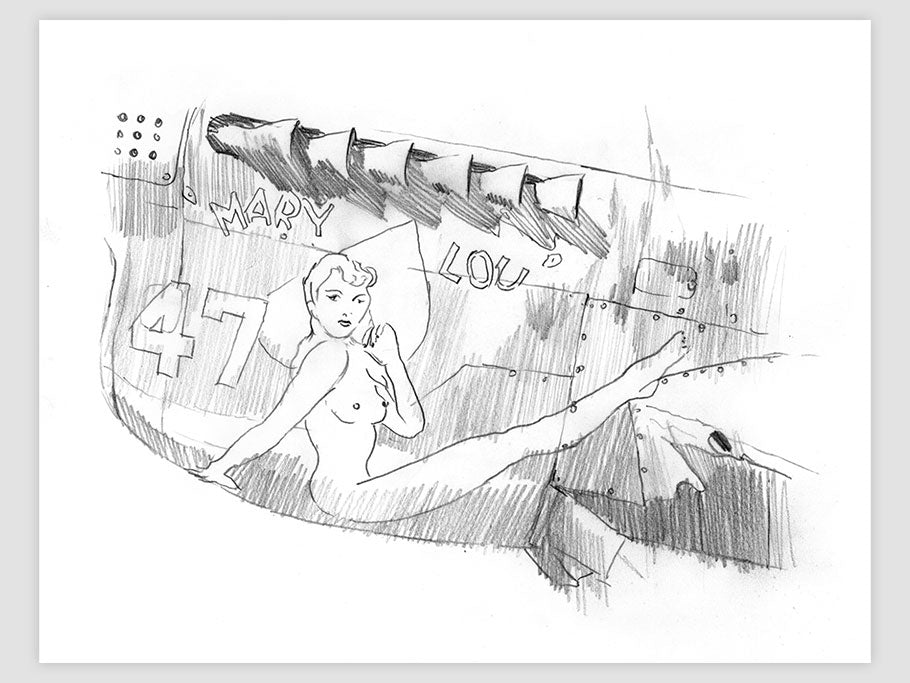 P-40 - dessin original