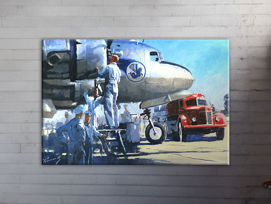 DC-4 and red truck