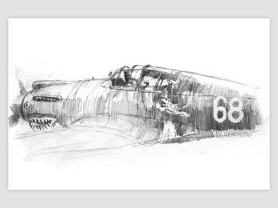 P-40 - dessin original
