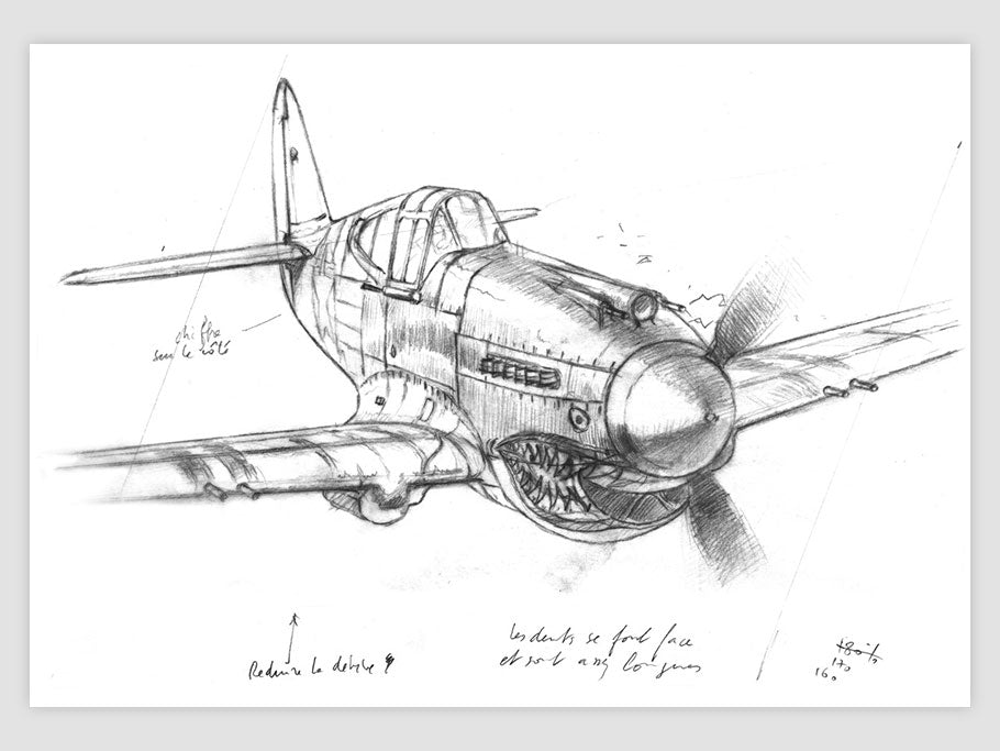 P-40 - dessin original