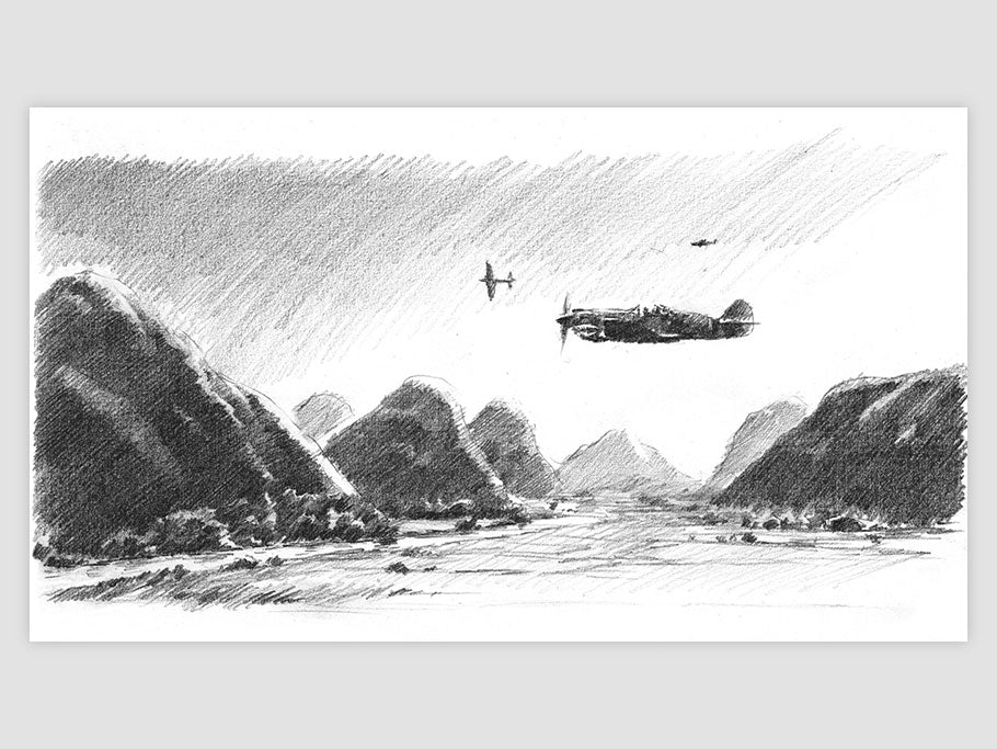 P-40 - dessin original
