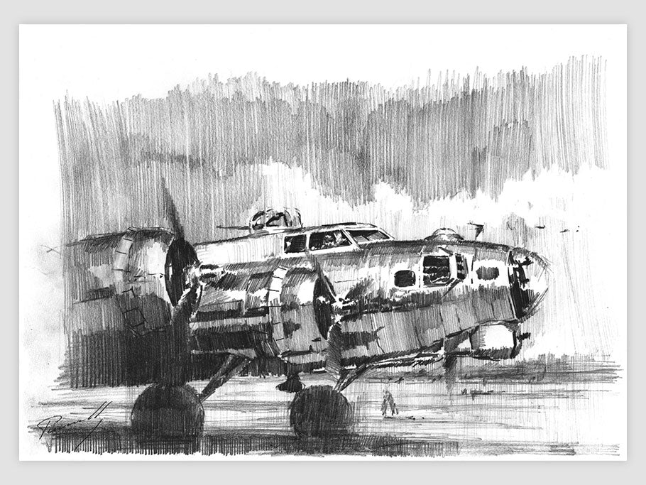 B-17 - dessin original