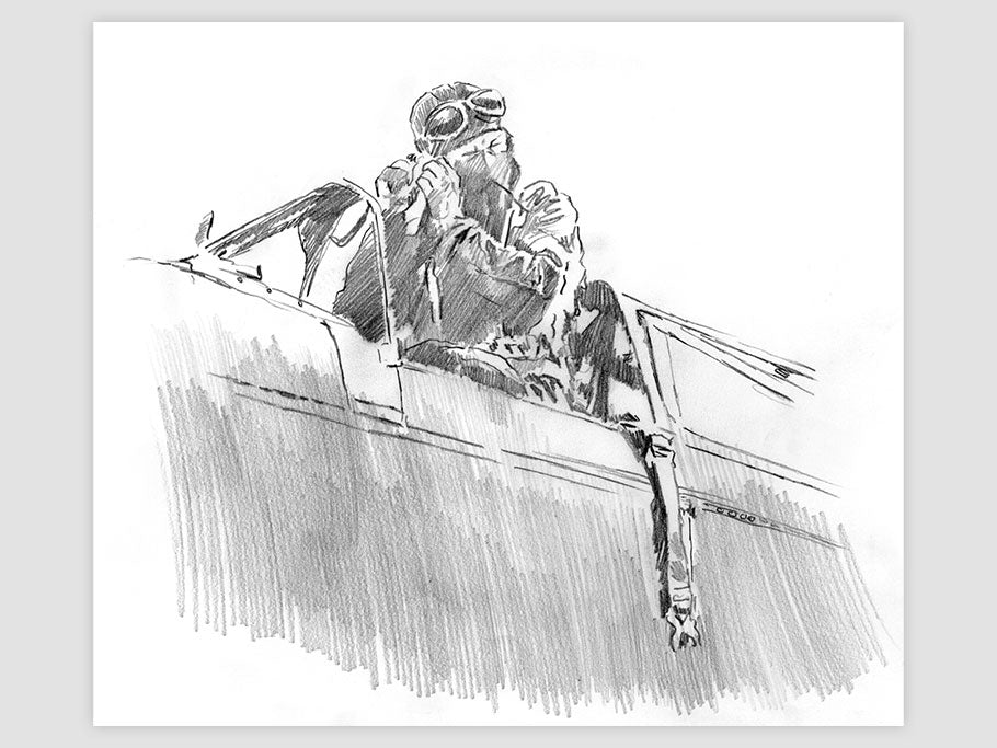 Finland pilote - dessin original
